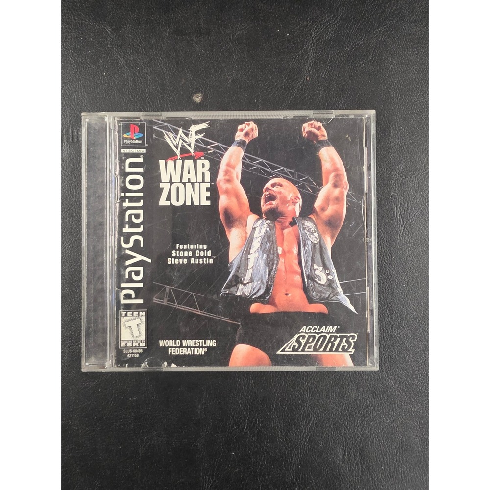WWF War Zone Sony PlayStation 1 PS1 1998 Acclaim Sports Stone Cold Steve Austin